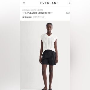 Everlane Black Chino Shorts